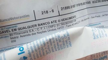 Casal de idosos tenta quitar dívida e perde R$ 26 mil para estelionatários de Praia Grande  boleto do banco votorantim - Foto: Divulgação