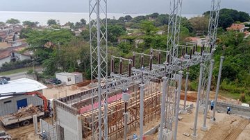 Capacidade do sistema energético de São Sebastião será ampliada em 61% Distribuidora de energia elétrica investe mais de R$ 60 milhões no Litoral Norte Obras - Divulgação