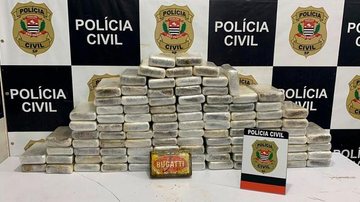 Droga estava escondidas em caçamba de veículos Homem é preso em Cubatão transportando drogas em local peculiar - Foto: Polícia Civil