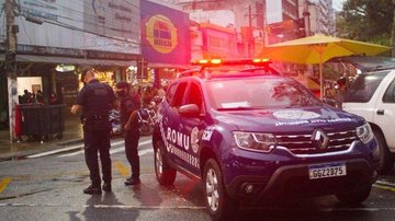 GCM de São Vicente reforça patrulhamento durante o feriado ROMU nas ruas de São Vicente, litoral de São Paulo - Divulgação