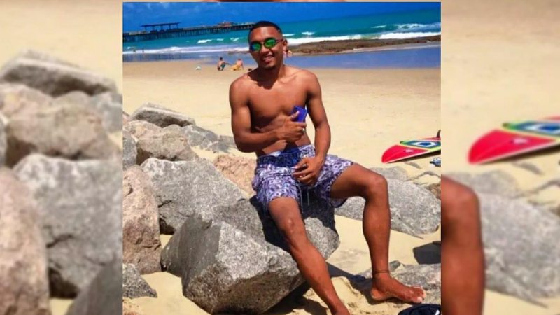 MC Black é encontrado morto em praia de Fortaleza  mc black em praia - Arquivo Pessoal