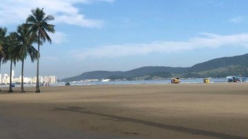 Praia do Gonzaga, em Santos - Gabriel Oliveira/UOL