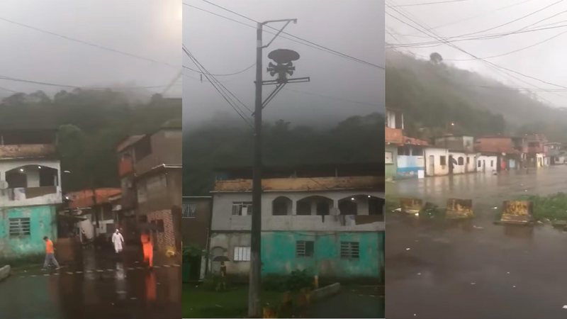 Sirene de emergência é acionada após constantes chuvas na Baixada Santista Sirene de emergência é acionada após constantes chuvas na Baixada Santista | VÍDEO - Reprodução Cubatão News