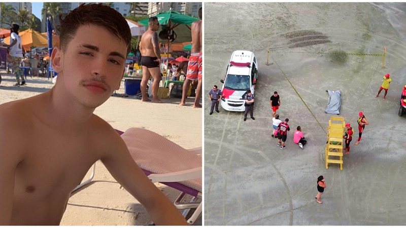 Gabriel Ferraz estava desaparecido desde domingo (28) Jovem desaparecido é encontrado morto em praia de Guarujá (SP) - Arquivo pessoal - Reprodução/Guaru.tv