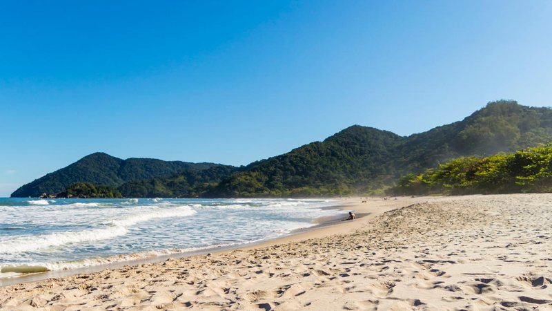 Praia Branca Praia Branca Guarujá Praia Branca em Guarujá - Reprodução/Cetesb