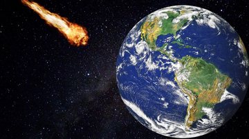Moradores da cidade russa de Sochi flagraram a bola de fogo no céu da cidade nesta terça-feira (7) Meteorito é flagrado em céu de cidade da Rússia Cometa se aproximando do planeta Terra - Imagem Ilustrativa (Pixabay)