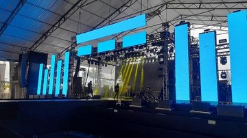 Os shows desta sexta-feira (7) seguem mantidos, com o grupo Melim e a banda Biquini Cavadão Estação Verão Show Palco do Estação Verão Show - Divulgação/Prefeitura de Praia Grande