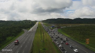 Rodovia dos Imigrantes altura do km 40 Rodovia dos Imigrantes Imagem aérea da rodovia dos Imigrantes na altura do km 40 - Ecovias