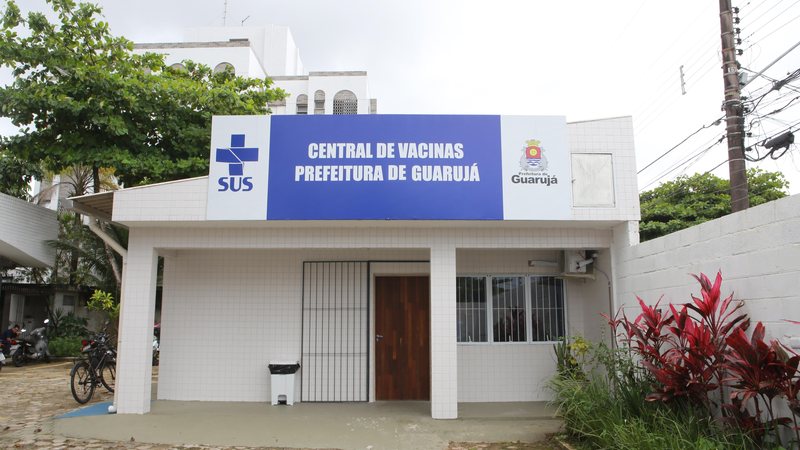 Prefeitura pretende vacinar todo grupo de crianças prioritárias até o dia 28 de janeiro Central de vacinas Guarujá Fachada da Central de Vacinas da Prefeitura de Guarujá - Divulgação/Prefeitura de Guarujá