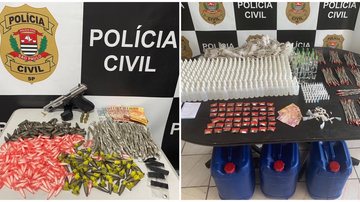 Em dois dias 4 homens são presos em flagrante por trafico de drogas em São Vicente Apreensão de drogas - Divulgação Polícia Civil