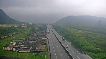 Imagem ilustrativa da rodovia Anchieta Anchieta Imagem aérea da Anchieta na altura do km 45 - Ecovias