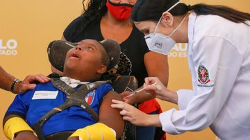 Início da vacinação do público infantil contra covid-19 em São Paulo Vacinação público infantil - Divulgação: Governo de SP