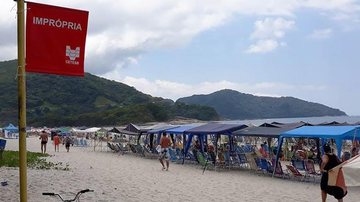 Litoral de SP tem 69 praias impróprias para banho Praias impróprias Litoral de SP - Reprodução Helton Romano