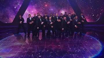 O grupo se apresenta novamente no programa nesta terça-feira (1) Dança de Rua do Brasil de Santos Grupo Dança de Rua do Brasil se apresentando no palco do programa do Faustão - Divulgação/Prefeitura de Santos