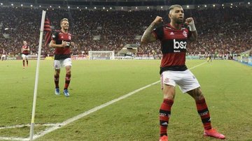 Gabigol comemora em Flamengo x Botafogo - André Durão