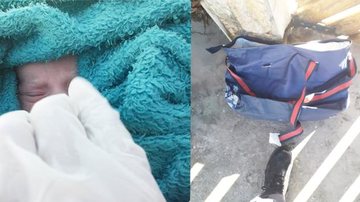 Bebê abandonada ainda presa ao cordão umbilical é encontrada em rua do litoral de SP Bebê abandonada litoral de SP - Divulgação: Polícia Militar