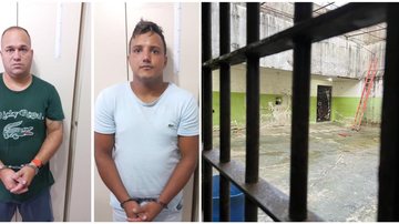 Criminosos invadem cadeia e resgatam dois em Guarujá Criminosos invadem cadeia - Reprodução: Plantão Guarujá