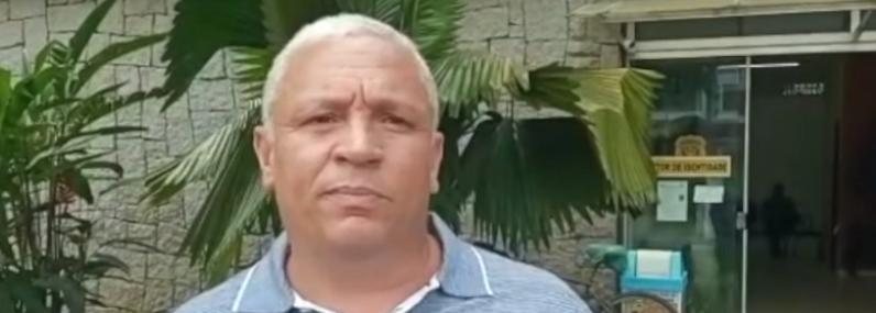 Vice-prefeito, Márcio Gonçalves Maciel, desabafa em vídeo Prefeita de Ubatuba manda fechar sala usada pelo vice Rosto do vice-prefeito - Reprodução Facebook