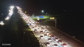 O SAI está em Operação Normal (5x5) com descida pela pista sul da via Anchieta e pista sul da rodovia dos Imigrantes Sistema Anchieta-Imigrantes - Reprodução/Ecovias