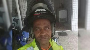 Linha com cerol corta pescoço de motociclista em Santos Linha com cerol atinge motociclista - Reprodução: arquivo pessoal