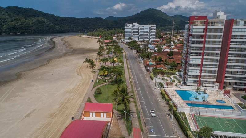 Imagem aérea de Bertioga Bertioga - Divulgação/Prefeitura de Bertioga