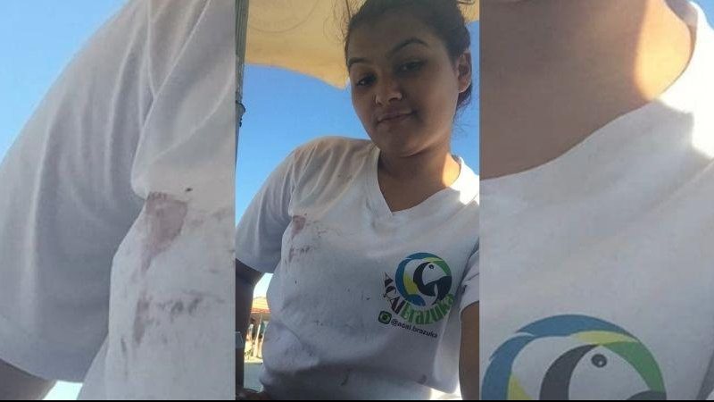 Gabriely Souza escreveu em suas redes sociais sobre dignidade e respeito ao próximo Jovem que foi humilhada em PG Jovem com o uniforme do trabalho - Arquivo Pessoal