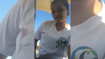 Gabriely Souza escreveu em suas redes sociais sobre dignidade e respeito ao próximo Jovem que foi humilhada em PG Jovem com o uniforme do trabalho - Arquivo Pessoal