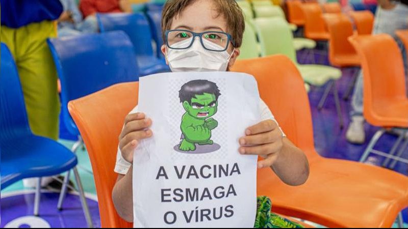 Público-alvo a serem imunizadas contra a covid-19 serão as crianças de 9 a 11 anos Vacinação Infantil - Iggor Gomes/PCR (PE)