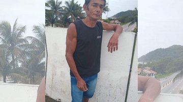 Antônio Vieira de Araujo segue internado e a família aceita ajuda financeira e de doações de materiais de higiene Homem que sofreu AVC Homem de pé com regata reta e shorts jeans - Arquivo Pessoal