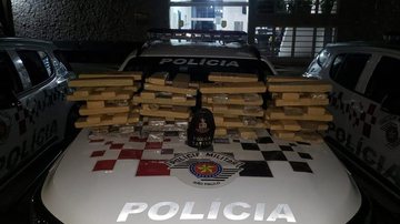 Drogas apreendidas pela PM no bairro Jardim Olaria Família no crime: casal de irmãos é preso com cerca de 56 kg de maconha em Caraguatatuba (SP) - Foto: Polícia Militar