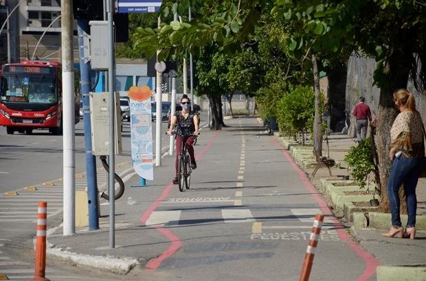 uso de bicicletas em niterói - Divulgação Prefeitura de Niterói