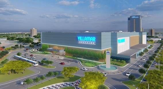 Vista aérea do Villamar Shopping, que deve ser inaugurado em 2024 - Divulgação/Grupo Mendes