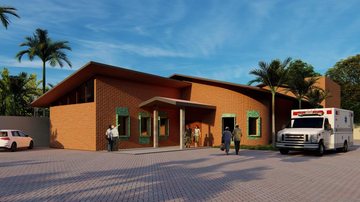 Obras do prédio da ETEC do município estão na lista Projeto do prédio da ETEC Ilhabela Projeto do prédio da ETEC - Divulgação/Prefeitura de Ilhabela