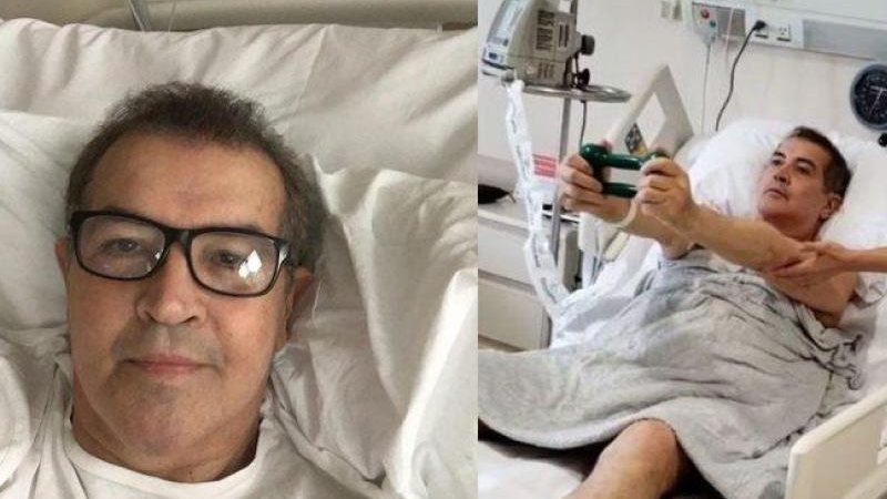 Beto Barbosa afirma que depois da cura vê a vida de outra forma Beto Barbosa Beto Barbosa no hospital - Reprodução