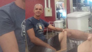 Ricardo Cabral tem 49 anos e segue desaparecido desde o início de fevereiro; família busca mais informações sobre seu paradeiro Homem desaparecido Homem sentado de bermuda preta e camiseta azul - Arquivo Pessoal