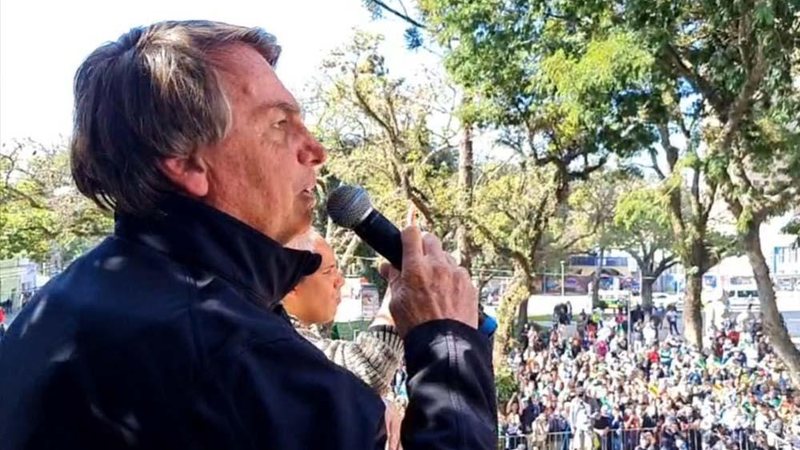 Presidente discursou em Curitiba durante evento Marcha para Jesus em Curitiba Bolsonaro 2022 - Reprodução