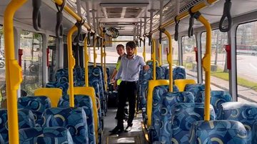 Ônibus são apreendidos e empresa Fênix multada em Cubatão Transporte público Cubatão - Divulgação CMT