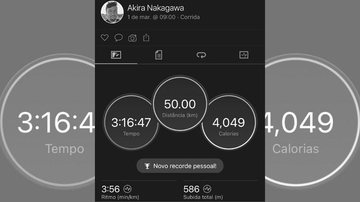 Registro do recorde de Daniel Atleta de Bertioga bate recorde pessoal de corrida de rua no Japão - Arquivo Pessoal