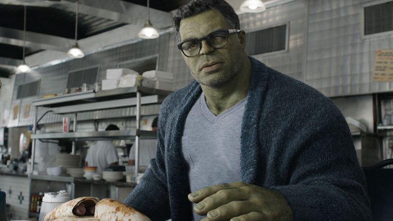 Hulk durante cena de Vingadores Ultimato (2019) - Reprodução/Internet