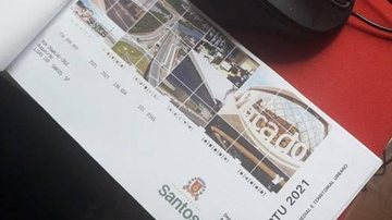 Medida benefícia santistas inscritos na Dívida Ativa do município Santos - Devedores de Santos têm desconto de até 90% em juros e multas Carnê de IPTU de Santos - Imagem: Divulgação / Prefeitura de Santos
