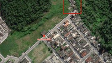 Local é de extrema importância para o sistema de drenagem do bairro Bairro Antártica, Praia Grande Imagem aérea do bairro Antártica - Divulgação/Prefeitura de Praia Grande