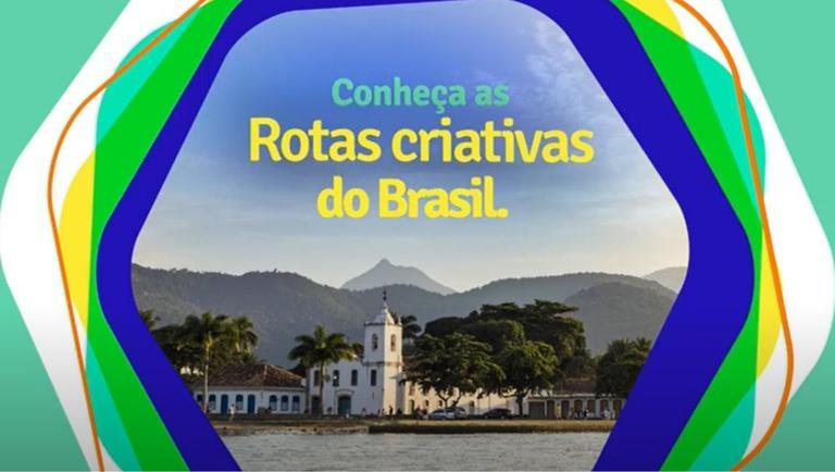 Atualmente, Brasil tem doze cidades criativas da UNESCO Websérie do Ministério do Turismo divulga Cidades Criativas do Brasil Banner com paisagem marítima e com os dizeres ''conheça as cidade criativas do Brasil" - Imagem: Divulgação / Ministério do Turismo