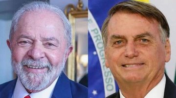 Lula (PT) e Bolsonaro (PL) disputam a Presidência da República em votação que acontece em 30 de setembro Lula e Bolsonaro Imagem com Luiz Inácio Lula da Silva à esquerda e Jair Bolsonaro à direita, ambos sorrindo - Reprodução/Notícias da TV/UOL