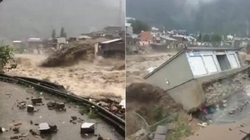 Mais de mil pessoas morreram devido às enchentes; um terço dos mortos são crianças Casa engolida por enchente - Reprodução