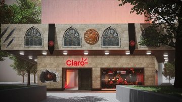 HBO fez parceria com a Claro para transformar loja em um estabelecimento da Casa Targaryen - Reprodução/Internet