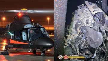 Aeronave caiu no Jaraguá, de acordo com o Corpo de Bombeiros Helicoptero cai em São Paulo - Divulgação Arquivo/Steve Brimley - Corpo de Bombeiros