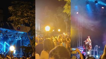 Show livre, no centro histórico de Santos, teve mais de uma manifestação da plateia, afirmam pessoas que assistiam ao espetáculo CAPA - Plateia grita “Fora Bolsonaro” durante show de Maria Rita em Santos (SP); VÍDEO Montagem com três ângulos de palco de sh - Imagem: Reprodução / Acervo / Hélida Duarte / Roberto Lobo