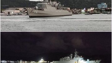 “Falha momentânea no sistema” foi “rapidamente solucionada”, disse Marinha Navio da Marinha faz manobra de emergência em canal no Porto de Santos (SP) Navio no Porto de Santos - Imagem: Reprodução / cleytonferreras@instagram