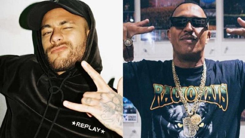 Fãs apontaram que a indireta seria ao jogador Neymar depois do atacante revelar seu apoio ao candidato à reeleição, Jair Bolsonaro (PL) Neymar e Mano Brown Neymar ao lado esquerdo e Mano Brown ao lado direito em montagem de fotos - Reprodução
