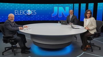 Lula durante entrevista no Jornal Nacional Lula no JN - Lula no JN: veja como reagiram os políticos de Santos, no litoral de SP - Imagem: Reprodução / Lula